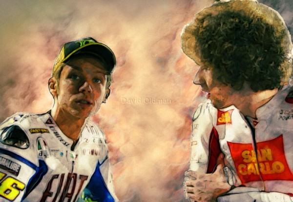 Valentino Rossi & Marco Simoncelli