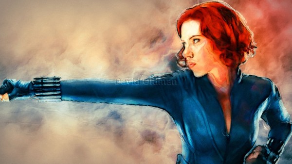 Scarlett Johansson as the Black Widow